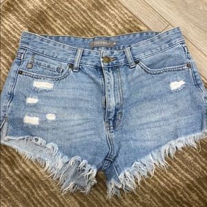 Denim shorts